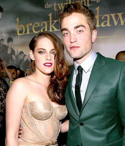 A picture of The former couple of Kristen Stewart and Robert Pattinson.